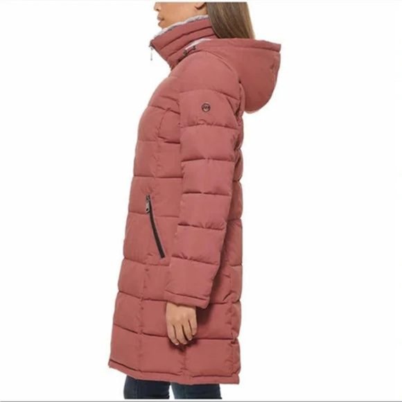 PINK NWT Andrew Marc Ladies’ Long Stretch Parka - Picture 11 of 15